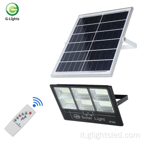 Outdoor IP66 ABS 50w 200w 300w ha condotto la luce di inondazione solare